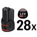 BOSCH 28x GBA 12V 3.0Ah PROFESSIONAL Akumulátor 0602496012 BOSCH 28x GBA 12V 3.0Ah PROFESSIONAL Akumulátor 0602496012
