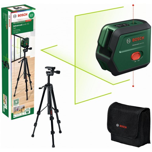 BOSCH AdvancedLevel 2G UNI Krížový čiarový laser s funkciou vynášania zvislíc 0603663G01