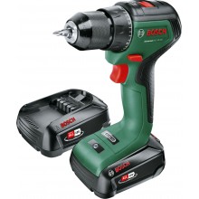 BOSCH UniversalDrill 18V-60 (2x 2,0Ah)+AL18V-20 Akumulátorový skrutkovač 06039D7002