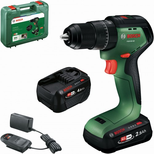 BOSCH PSB18V-60 Akumulátorové príklepové vŕtačky,1x4,0Ah, 1x2,5Ah, Kufor 06039D7303 BOSCH PSB18V-60 Akumulátorové príklepové vŕtačky,1x4,0Ah, 1x2,5Ah, Kufor 06039D7303