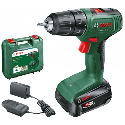 BOSCH EasyDrill 18V-40 (1x 2 Ah) + AL18V-20 Akumulátorový skrutkovač 06039D8004