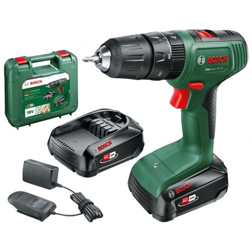 BOSCH EasyImpact 18V-40 (2x1,5Ah)+AL18V-20 Aku príklepový vŕtací skrutkovač 06039D8102