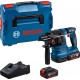BOSCH GBH 18V-22 PROFESSIONAL Aku vŕtacie kladivo s upínaním, 2x 4.0 Ah, L-BOXX 0611924002
