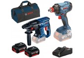 BOSCH Profesionálna sada GBH 180+GDX 180+2x GBA 18V+GAL+taška 0615990M30