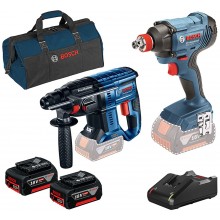 BOSCH Profesionálna sada GBH 180+GDX 180+2x GBA 18V+GAL+taška 0615990M30