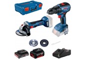 BOSCH Kombinovaná sada GWS 180+GSR 18V+2x GBA+GAL+XL-boxx 0615990M47