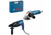 BOSCH Profesionálna sada: vŕtacie kladivo GBH 240 + uhlová brúska GWS 750-125 S 0615990M8H