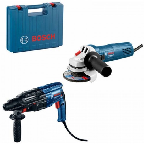 BOSCH Profesionálna sada: vŕtacie kladivo GBH 240 + uhlová brúska GWS 750-125 S 0615990M8H