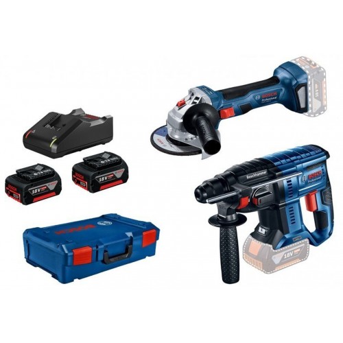BOSCH Sada: GBH 180-LI + GWS 180-LI + 2x4.0 Ah, GAL 18V-40, XL-BOXX 0615990N05 BOSCH Sada: GBH 180-LI + GWS 180-LI + 2x4.0 Ah, GAL 18V-40, XL-BOXX 0615990N05