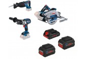 BOSCH súprava GSB 18V-110C+GKS 18V-68GC+GSA 18V-28+1x 4Ah+2x 5,5Ah 0615990N38