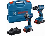 BOSCH PROFESSIONAL 18 V súprava 2 ks náradia: GSB + GDR + 2× 4,0Ah + GAL 0615A50069