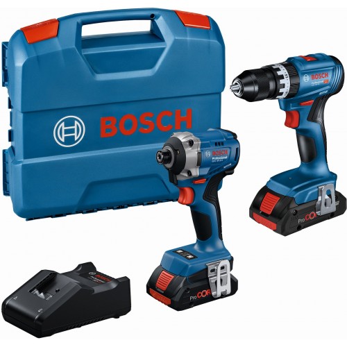 BOSCH PROFESSIONAL 18 V súprava 2 ks náradia: GSB + GDR + 2× 4,0Ah + GAL 0615A50069 BOSCH PROFESSIONAL 18 V súprava 2 ks náradia: GSB + GDR + 2× 4,0Ah + GAL 0615A50069
