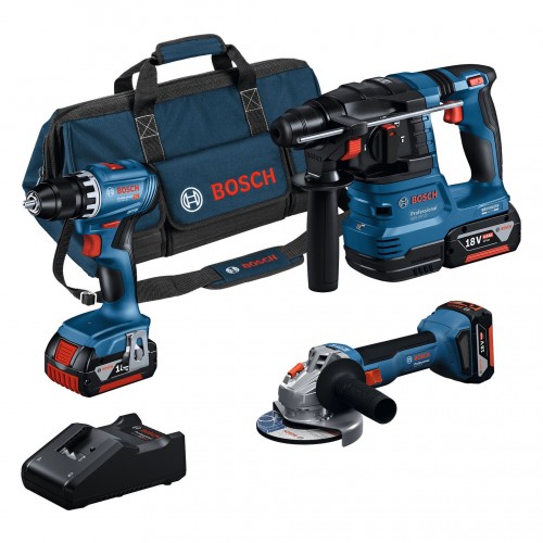 BOSCH GSR+GWS+GBH+3× 4,0Ah+GAL 18V-40 PROFESSIONAL náradia 18V súprava 3 ks 0615A5007L BOSCH GSR+GWS+GBH+3× 4,0Ah+GAL 18V-40 PROFESSIONAL náradia 18V súprava 3 ks 0615A5007L
