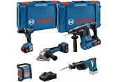 BOSCH GSB+GBH+GWS+GSA+GL+3×5+GAL PROFESSIONAL 18 V súprava 5 ks náradia 0615A5007S
