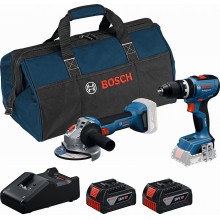 BOSCH PROFESSIONAL GSB 18V-65 + GWS 18V-8 + (2x GBA 4.0Ah + GAL 18V-40 + taška) 0615A5008Z