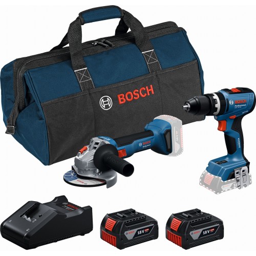 BOSCH PROFESSIONAL GSB 18V-65 + GWS 18V-8 + (2x GBA 4.0Ah + GAL 18V-40 + taška) 0615A5008Z BOSCH PROFESSIONAL GSB 18V-65 + GWS 18V-8 + (2x GBA 4.0Ah + GAL 18V-40 + taška) 0615A5008Z