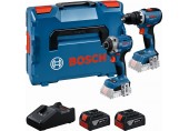 BOSCH PROFESSIONAL 18 V súprava 2 ks: GSR + GDR + 2× GBA 5.0 Ah + GAL 18V-40 0615A50090