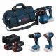 BOSCH GSR+GDX+GBH+3x5,0Ah+GAL 12V/18V-80 PROFESSIONAL 18 V súprava 3 ks náradia 0615A50093