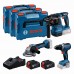 BOSCH GSR+GBH+GWS+2xGBA 5.0 Ah+GAL 18V-40 Professional súprava 3ks 18V náradia 0615A5009G