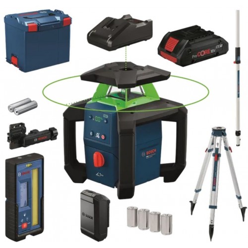 BOSCH GRL18V-4-34CVG+BT170+GR240 PROFESSIONAL Stavebný rotačný laser 0615A500DH