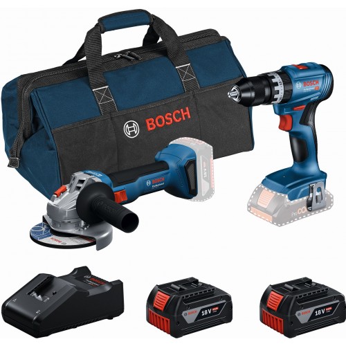 BOSCH PROFESSIONAL GSB 18V-45+GWS 18V-8+(2x GBA 4.0Ah,GAL 18V-40, brašna) 0615V0001Y BOSCH PROFESSIONAL GSB 18V-45+GWS 18V-8+(2x GBA 4.0Ah,GAL 18V-40, brašna) 0615V0001Y