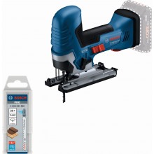 BOSCH GST 18V-125 S Aku priamočiara píla + 25-dielna sada pílových listov 0615V0003B
