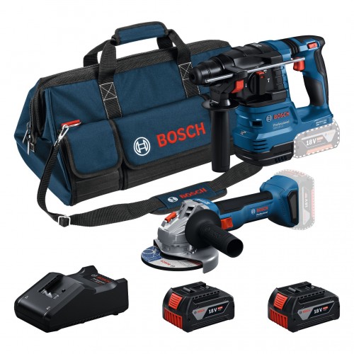 BOSCH GWS + GBH + 2× GBA 18V 4.0Ah + GAL + súprava 2 kusov náradia triedy 18 V 0615V0003C BOSCH GWS + GBH + 2× GBA 18V 4.0Ah + GAL + súprava 2 kusov náradia triedy 18 V 0615V0003C