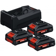 BOSCH PROFESSIONAL štartovacia súprava 3x EXBA18V-40 + GAL 12V/18V-80 0615V0005X