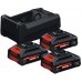 BOSCH PROFESSIONAL štartovacia súprava 3x EXBA18V-40 + GAL 12V/18V-80 0615V0005X