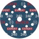 BOSCH Fóliový brúsny kotúč EXPERT O780, 125 mm, G240 2608902413