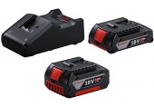 BOSCH Základná súprava 1 x GBA 18V 2.0Ah + 1 x GBA 18V 4.0Ah + GAL 18V-40 1600A01ZS9