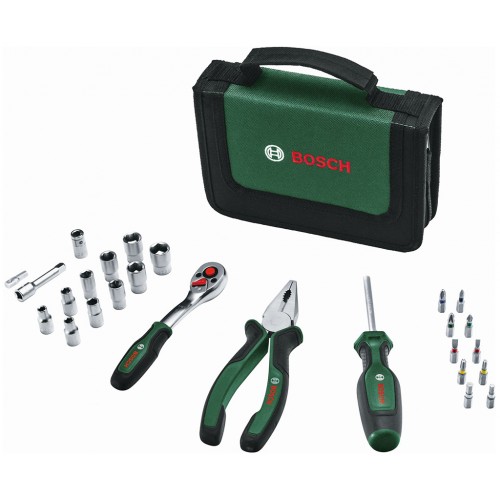 BOSCH 26-dielna mobilná súprava ručného náradia 1600A02BY2