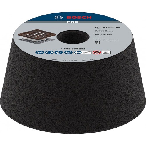 BOSCH Kónická brúsna miska PRO Metal, 90 x 110 x 55 mm, G24 1608600232