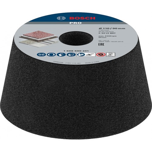 BOSCH Kónická brúsna miska PRO Metal, 90 x 110 x 55 mm, G54 1608600241