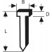 BOSCH Klinčeky, typ 48 1,8 x 1,45 x 14 mm 1609200393