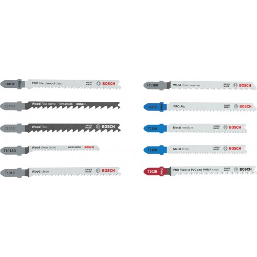 BOSCH Sada pílových listov do priamočiarej píly Multi Material, 10 ks 2607012073
