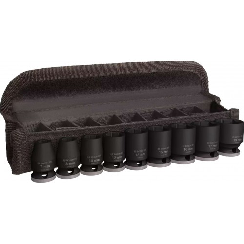 BOSCH Sada PRO Impact Socket Set, ?”, štandardná, 9 ks 2608003036