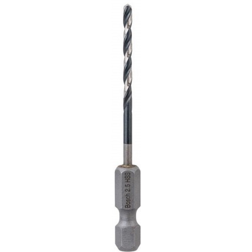 BOSCH Skrutkovitý vrták HSS so šesťhrannou stopkou 2,5 mm 2608577047