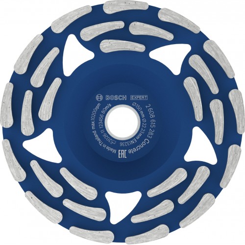 BOSCH Diamantová brúsna hlava EXPERT Concrete 150 × 19/22,23 × 5 mm 2608615283 BOSCH Diamantová brúsna hlava EXPERT Concrete 150 × 19/22,23 × 5 mm 2608615283