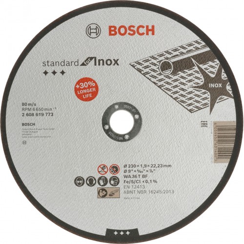 BOSCH Rezací kotúč PRO Stainless Steel and Metal, 230 × 1,9 × 22,23 mm 2608619773 BOSCH Rezací kotúč PRO Stainless Steel and Metal, 230 × 1,9 × 22,23 mm 2608619773