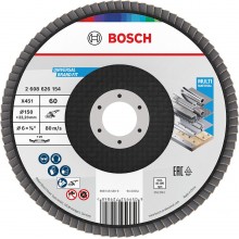 BOSCH Lamelový brúsny kotúč X451, 150 × 22,23 mm, G60, T29 2608626154