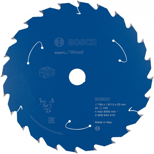 BOSCH Pílový kotúč pre aku píly Expert for Wood 184x20x1,6/1x24T 2608644510