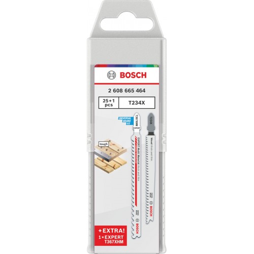 BOSCH Pílové listy do priamočiarej píly T234X a EXPERT T367XHM, 26 ks 2608665464