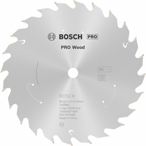 BOSCH Kotúč PRO Wood cordless na drevo 140x10x1,5/1,0x24T 2608837669