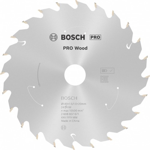 BOSCH Kotúč PRO Wood cordless na drevo 140x20x1,5/1,0x24T 2608837671