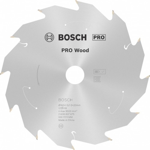 BOSCH Kotúč PRO Wood cordless na drevo 160x20/15,87x1,5/1,0x12T 26088375