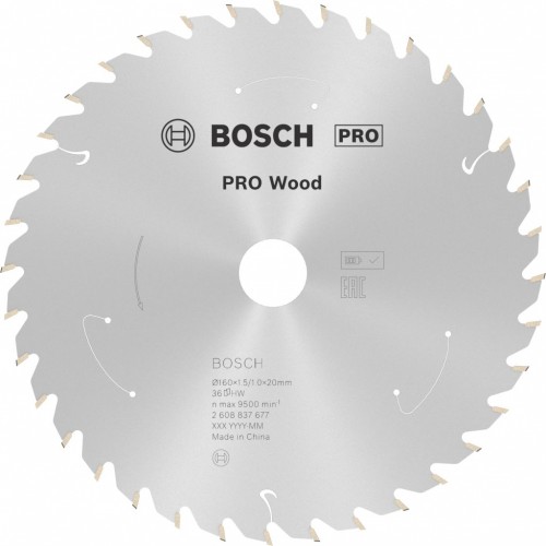 BOSCH Kotúč PRO Wood cordless na drevo 160x20/15,875x1,5/1,0x36T 2608837677