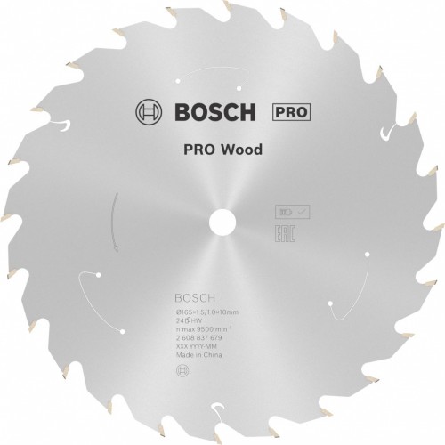 BOSCH Kotúč PRO Wood cordless na drevo 165x10x1,5/1,0x24T 2608837679
