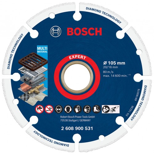 BOSCH Rezací kotúč EXPERT Diamond Metal Wheel, 105 x 20/16 mm 2608900531