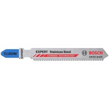 BOSCH Listy priamočiarej píly EXPERT ‘Stainless Steel’ T 118 EHM, 3 ks 2608900562